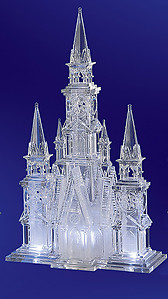 Illuminated Cathedral Acrylic Sculpture 