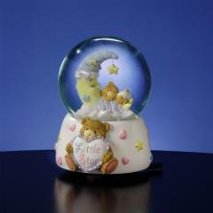 Teddy Bear and Moon Musical Water Globe #50131