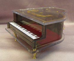 See Thru Musical Jewelry Baby Grand Piano 