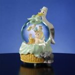 Baby With Stork Musical Water Globe #50117