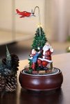 Santa with Revolving Airplane Music Box #96077