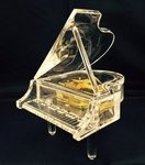 Baby Grand Acrylic Piano Music Box NEW ITEM #ACRYLICBG